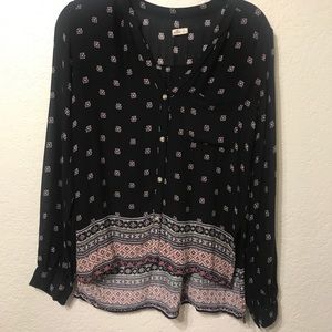 XS Hollister Long Sleeve Button Down